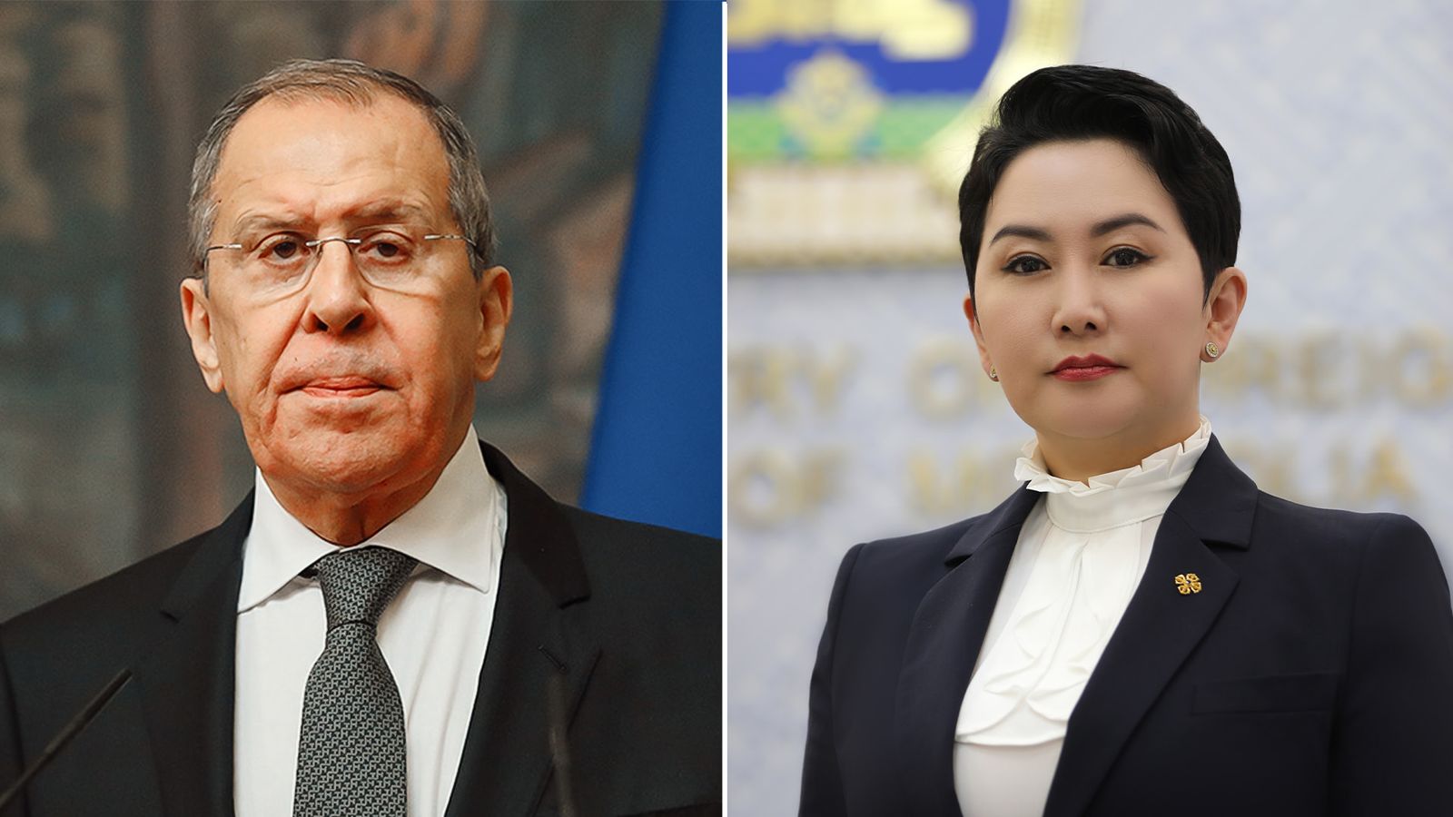 몽골 외교부 B.Battsetseg 장관은 러시아 S.V.Lavrov 장관과 전화 통화를 하고 장관의 몽골 방문과 무역 및 경제 문제에 대해 의견을 교환.jpg