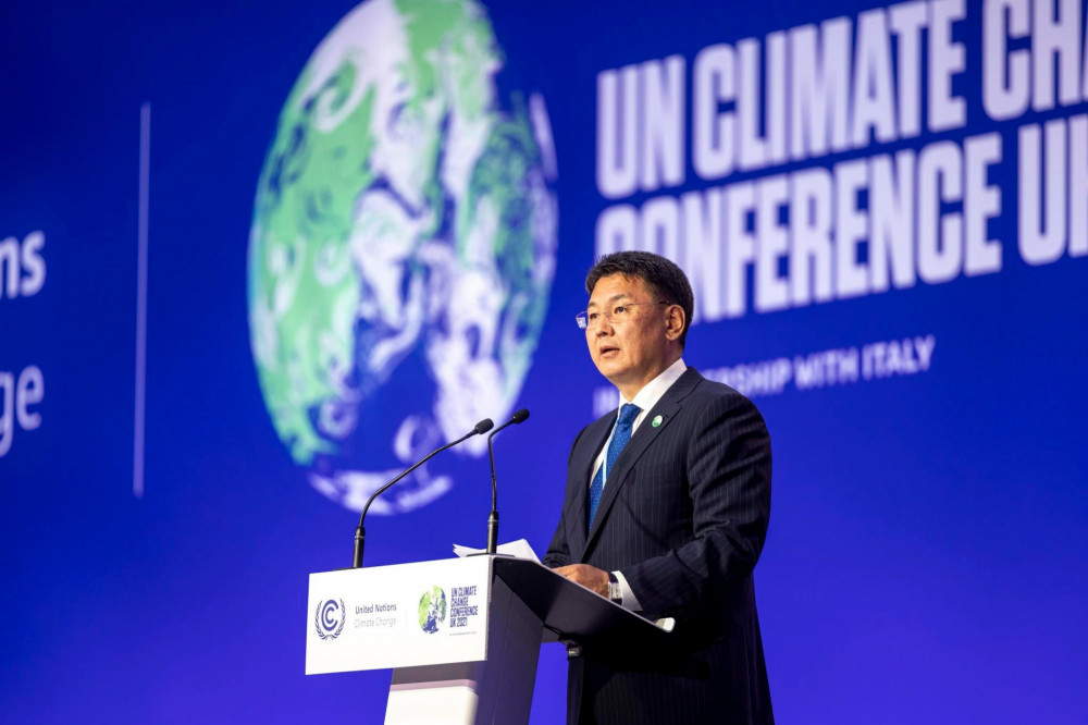 U.Khurelsukh 대통령, 몽골은 온실 가스 배출량을 22.7%로 줄일 것.jpg