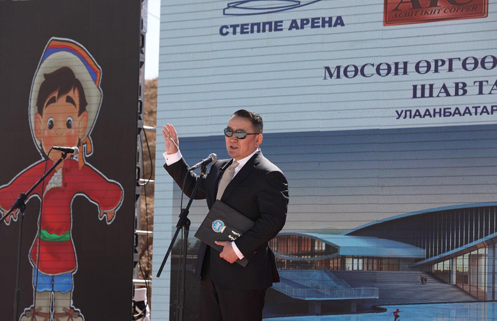 몽골 대통령 동계 스포츠센터 착공식에 참석.jpg