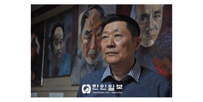 고려인지도자 초상화 그리는 사람, 동포 화가 문 빅토르